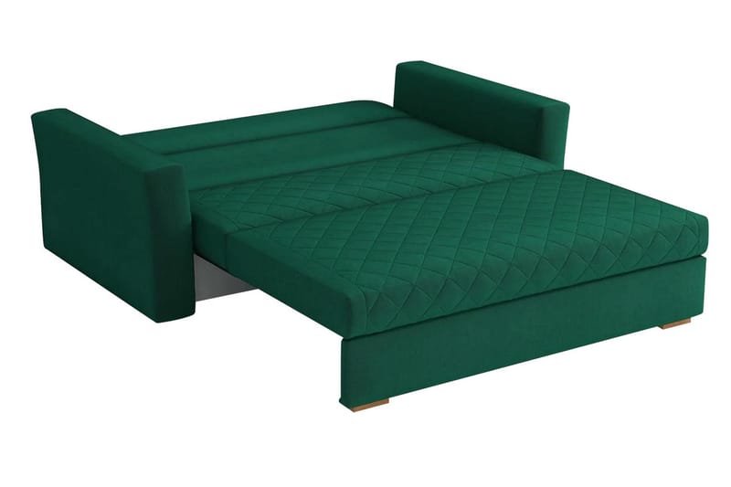 Bensbyn 3-seters Sovesofa Rutetemønster - Fløyel/Svart - Møbler - Sofaer - Sovesofaer - 3 seters sovesofa