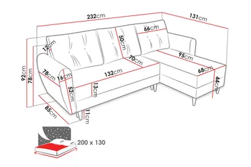 Bornalle 2-seters Sovesofa - Hvit - Møbler - Sofaer - Sovesofaer - Sovesofa divan