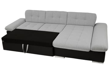 Branstad Hjørnesofa Høyre - Grå - Møbler - Sofaer - Fløyelssofaer