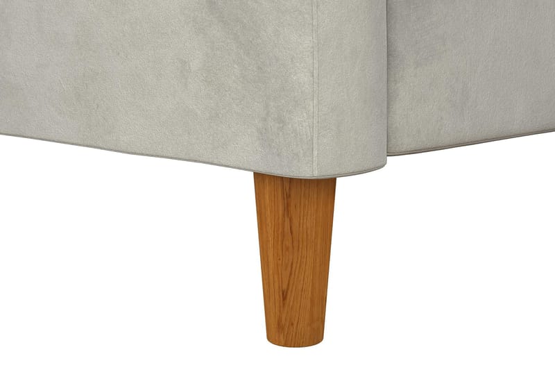 Celine 3-sits Divansovesofa Fløyel/Lysegrå - Dorel Home - Møbler - Sofaer - Fløyelssofaer