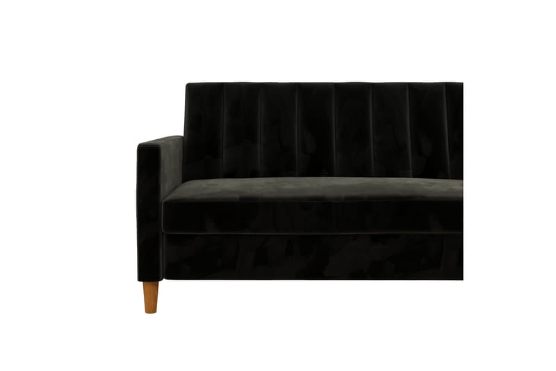 Celine 3-sits Divansovesofa Fløyel/Svart - Dorel Home - Møbler - Sofaer - Fløyelssofaer