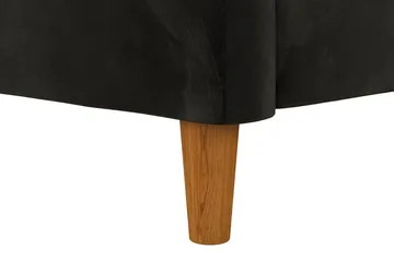 Celine 3-sits Divansovesofa Fløyel/Svart - Dorel Home - Møbler - Sofaer - Fløyelssofaer