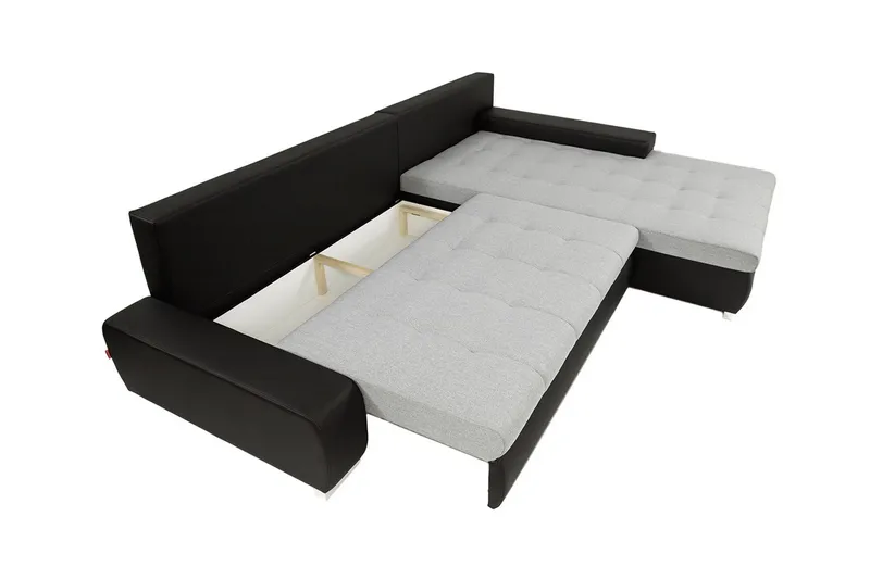 Cerys Hjørnesofa - Grå - Møbler - Sofaer - Sovesofaer - Sovesofa divan