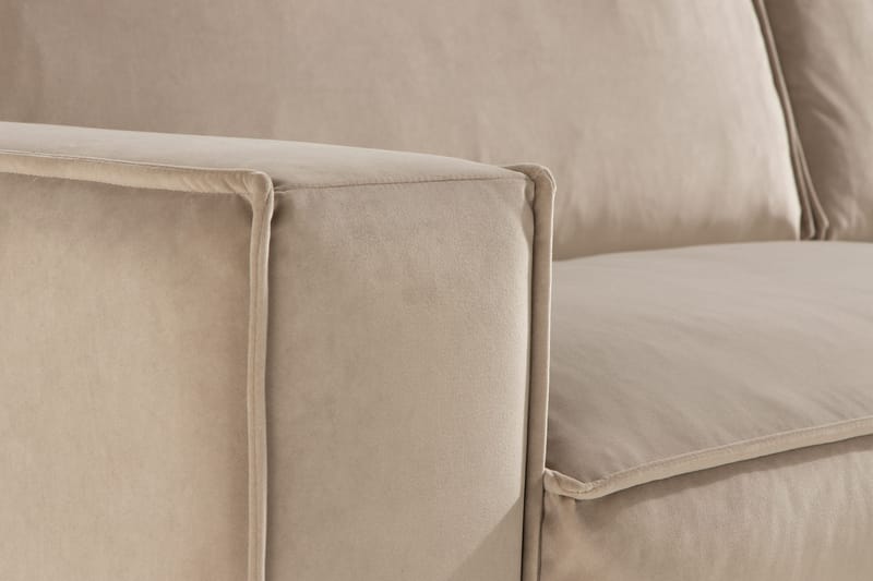 Cloudia Fløyelssofa 4-seters - Beige - Møbler - Sofaer - Fløyelssofaer
