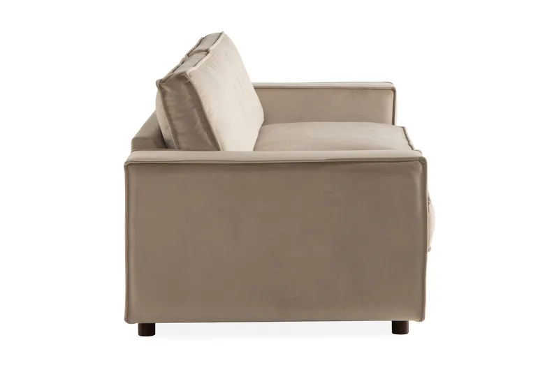 Cloudia Fløyelssofa 4-seters - Beige - Møbler - Sofaer - Fløyelssofaer