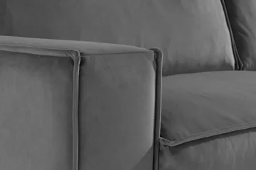 Cloudia Fløyelssofa 4-seters - Lysegrå - Møbler - Sofaer - Fløyelssofaer