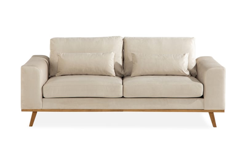 Copenhagen 2-seters Fløyelssofa - Beige - Møbler - Sofaer - Fløyelssofaer