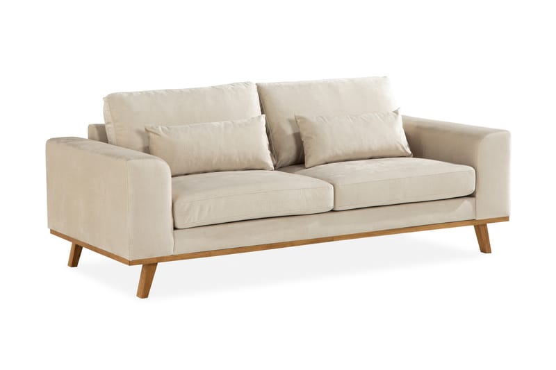 Copenhagen 2-seters Fløyelssofa - Beige - Møbler - Sofaer - Fløyelssofaer