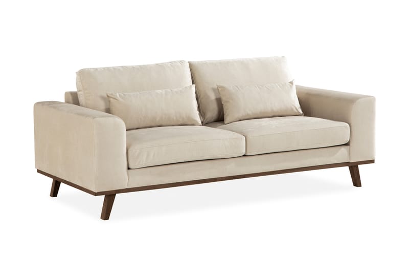 Copenhagen 2-seters Fløyelssofa - Beige - Møbler - Sofaer - Fløyelssofaer