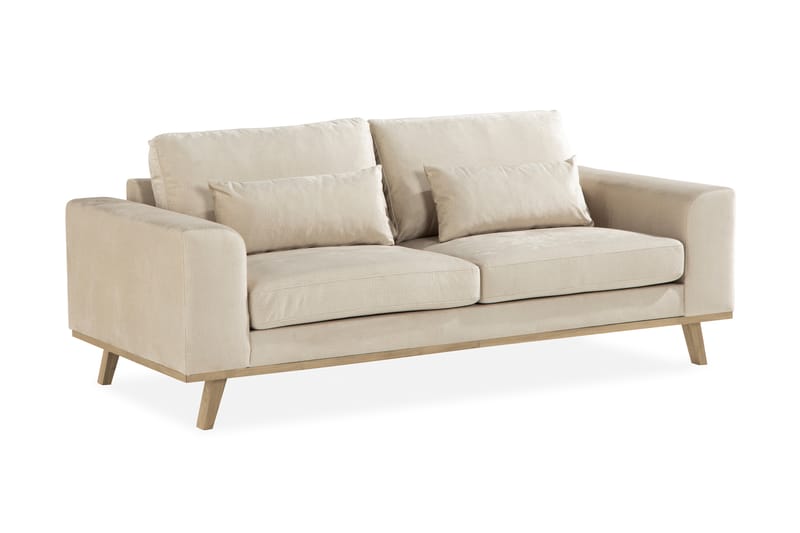 Copenhagen 2-seters Fløyelssofa - Beige - Møbler - Sofaer - Fløyelssofaer