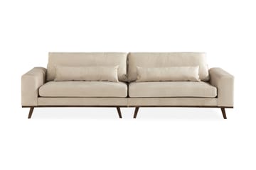 Copenhagen 4-seters Fløyelssofa - Beige - Møbler - Sofaer - Fløyelssofaer