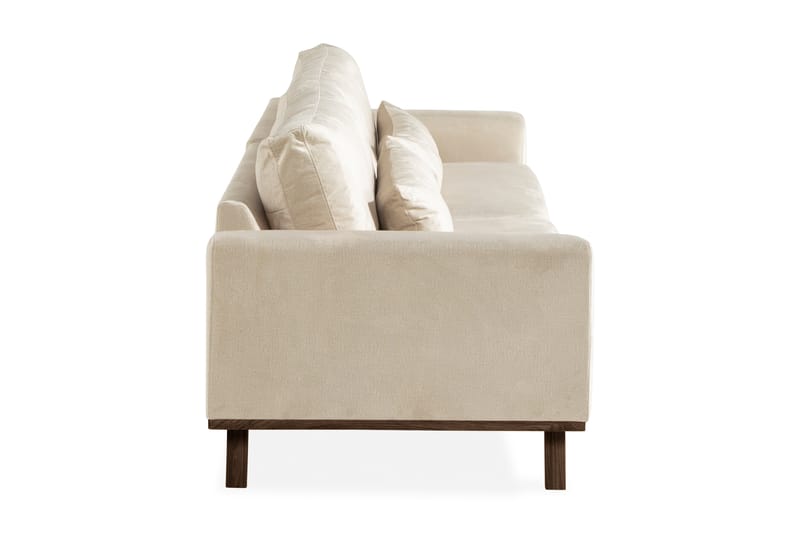 Copenhagen 4-seters Fløyelssofa - Beige - Møbler - Sofaer - Fløyelssofaer