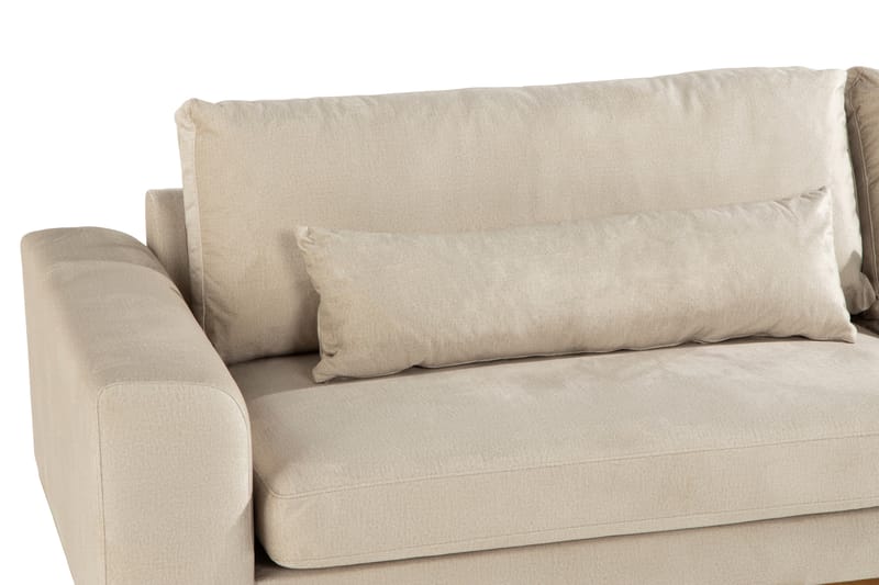Copenhagen 4-seters Fløyelssofa - Beige - Møbler - Sofaer - Fløyelssofaer