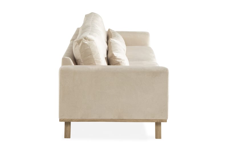 Copenhagen 4-seters Fløyelssofa - Beige - Møbler - Sofaer - Fløyelssofaer