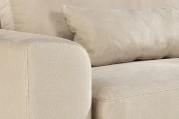 Copenhagen 4-seters Fløyelssofa - Beige - Møbler - Sofaer - Fløyelssofaer
