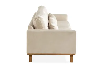 Copenhagen 4-seters Fløyelssofa - Beige - Møbler - Sofaer - Fløyelssofaer