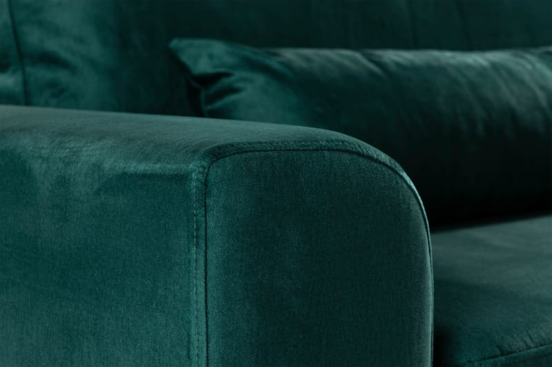 Copenhagen 4-seters Fløyelssofa - Grønn - Møbler - Sofaer - Fløyelssofaer