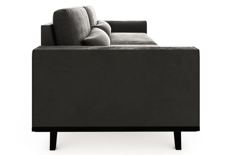 Copenhagen 4-seters Fløyelssofa - Mørk grå - Møbler - Sofaer - Fløyelssofaer