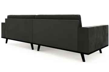 Copenhagen 4-seters Fløyelssofa - Mørk grå - Møbler - Sofaer - Fløyelssofaer