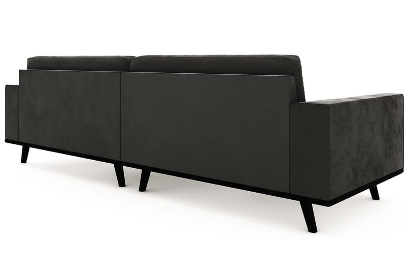 Copenhagen 4-seters Fløyelssofa - Mørk grå - Møbler - Sofaer - Fløyelssofaer