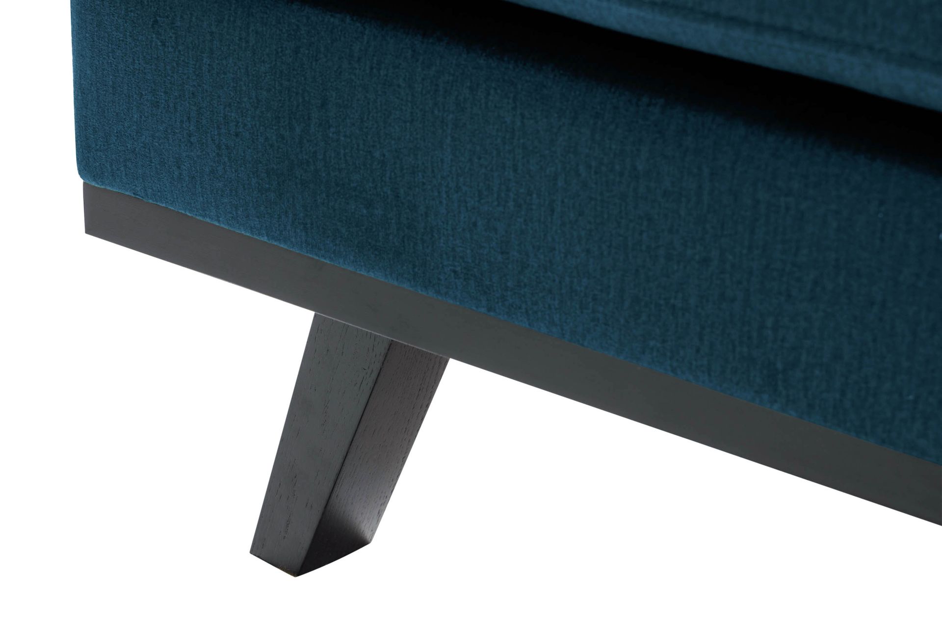 Copenhagen 4-seters Venstrevendt L-formet Divansofa i Fløyel - Blå - Møbler - Sofaer - Fløyelssofaer