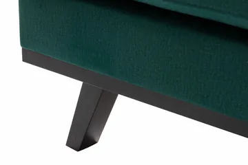 Copenhagen 4-seters Venstrevendt L-formet Divansofa i Fløyel - Grønn - Møbler - Sofaer - Fløyelssofaer