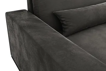 Copenhagen 4-seters Venstrevendt L-formet Divansofa i Fløyel - Mørk grå - Møbler - Sofaer - Fløyelssofaer