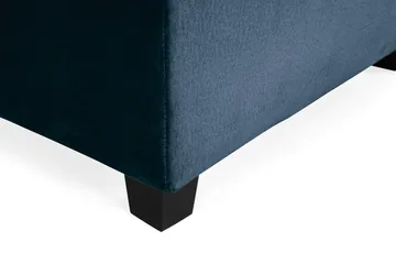 Crazy 4-seters Høyrevendt U-formet Large Sofa med Divan og Sjeselong i Fløyel - Blå - Møbler - Sofaer - Fløyelssofaer