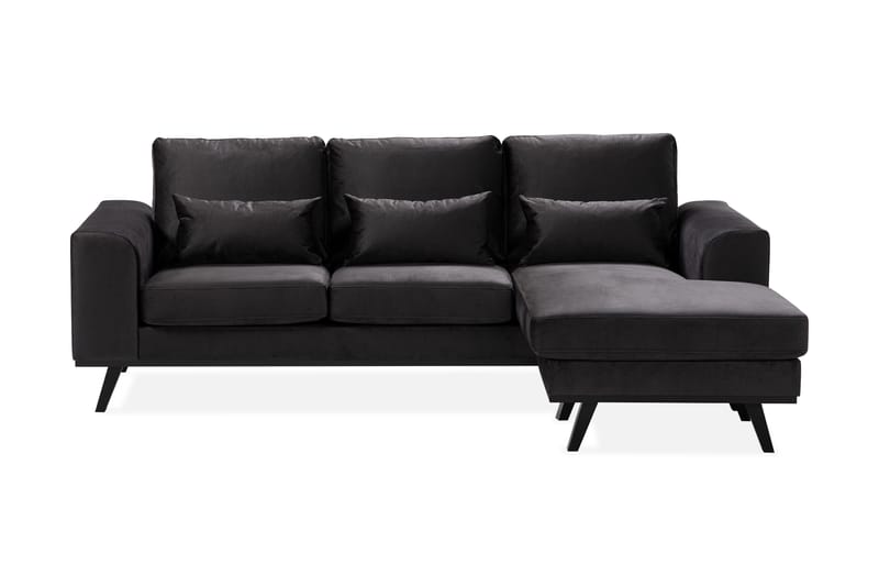 Divansofa Haga Compact Vendbar Fløyel - Grå - Møbler - Sofaer - Fløyelssofaer