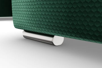 Dynir Høyrevendt U-formet Sovesofa 125x290 cm med Oppbevaring i Fløyel - Grønn - Møbler - Sofaer - Fløyelssofaer