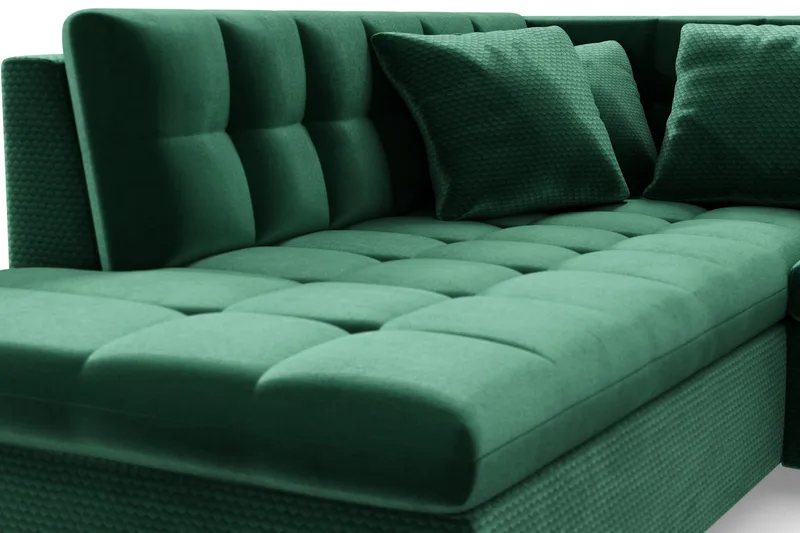 Dynir Hjørnesovesofa Divan Høyre - Møbler - Sofaer - Fløyelssofaer