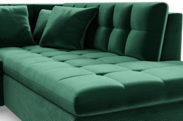 Dynir Hjørnesovesofa Divan Venstre - Møbler - Sofaer - Fløyelssofaer