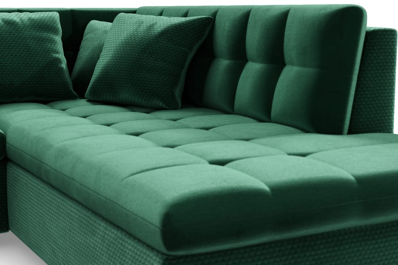 Dynir Hjørnesovesofa Divan Venstre - Møbler - Sofaer - Fløyelssofaer