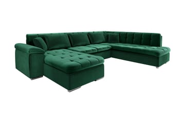 Dynir Hjørnesovesofa Divan Venstre - Møbler - Sofaer - Fløyelssofaer