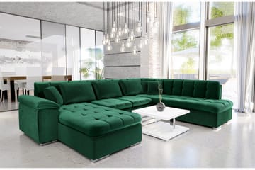 Dynir Hjørnesovesofa Divan Venstre - Møbler - Sofaer - Fløyelssofaer