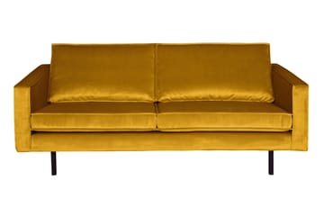 Fløyelssofa Dotty 2,5-seter - Oker - Møbler - Sofaer - Fløyelssofaer