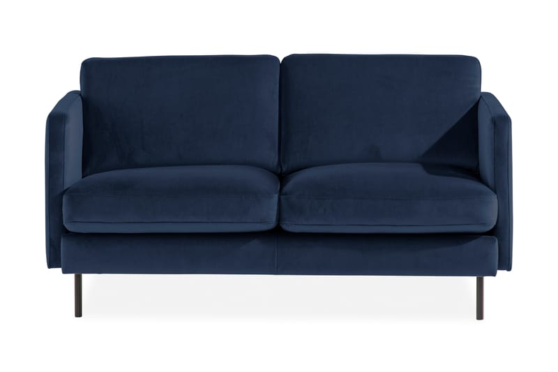 Fløyelssofa Elion 2-seter - Blå - Fløyelssofaer - 2 seter sofa