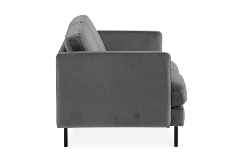 Fløyelssofa Elion 2-seter - Lysgrå - Fløyelssofaer - 2 seter sofa