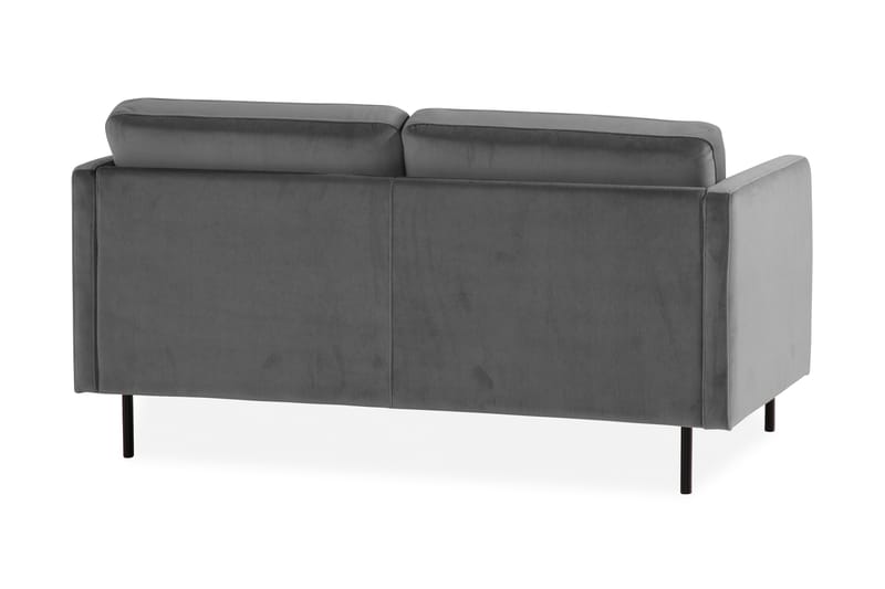 Fløyelssofa Elion 2-seter - Lysgrå - Fløyelssofaer - 2 seter sofa