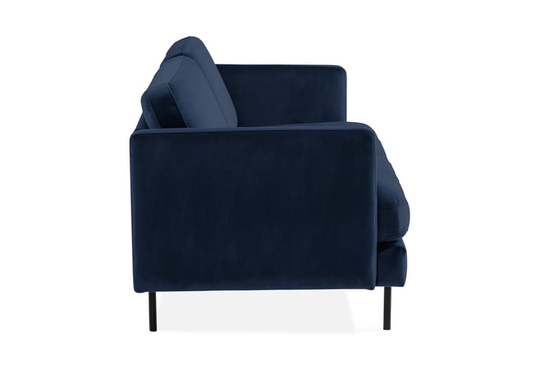 Fløyelssofa Elion 3-seter - Blå - Fløyelssofaer - 3 seter sofa