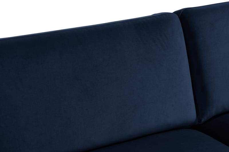 Fløyelssofa Elion 3-seter - Blå - Fløyelssofaer - 3 seter sofa