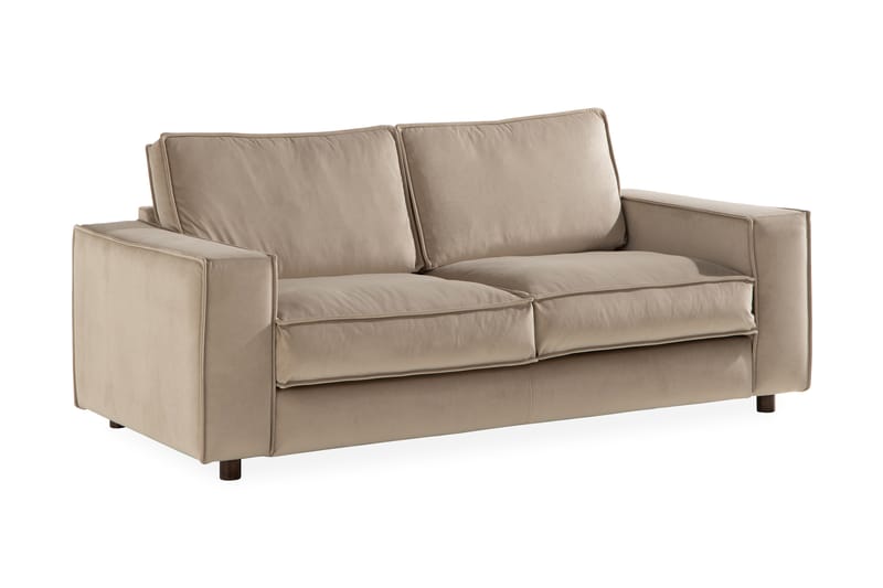 Fløyelssofa Leonora 2-seter - Beige - Fløyelssofaer - 2 seter sofa