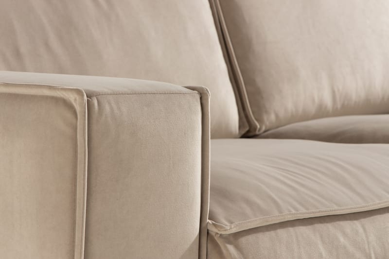 Fløyelssofa Leonora 2-seter - Beige - Fløyelssofaer - 2 seter sofa