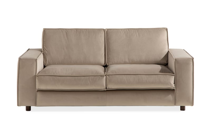 Fløyelssofa Leonora 2-seter - Beige - Fløyelssofaer - 2 seter sofa