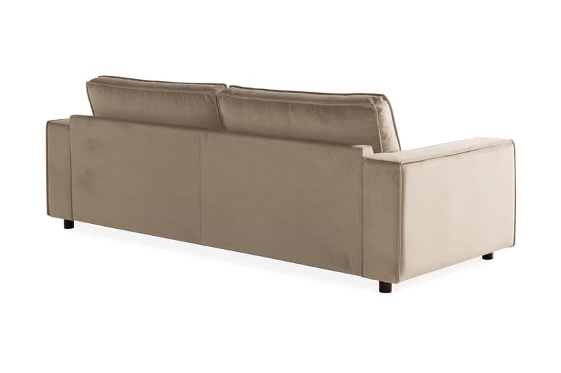 Fløyelssofa Leonora 4-seter - Beige - Møbler - Sofaer - Fløyelssofaer