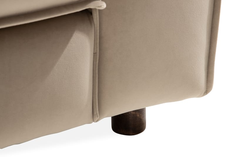 Fløyelssofa Leonora 4-seter - Beige - Møbler - Sofaer - Fløyelssofaer
