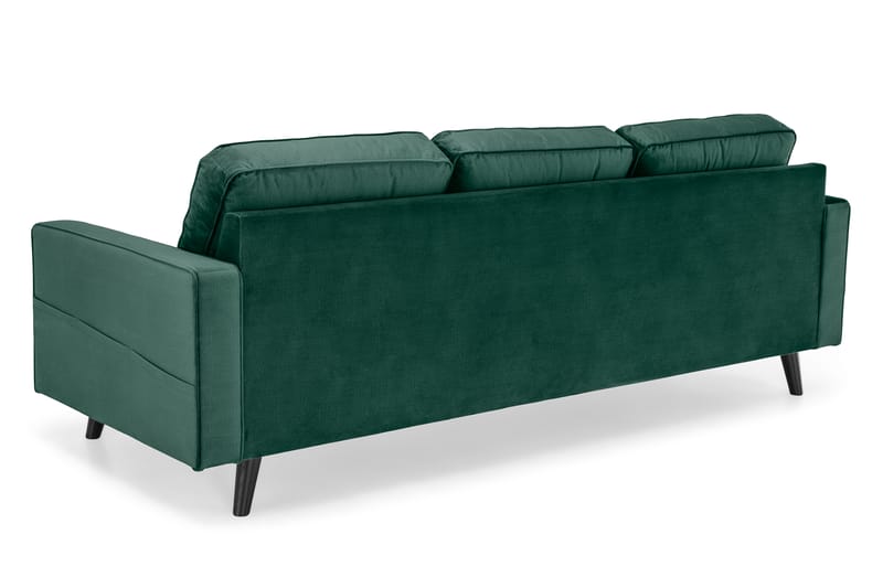 Fløyelssofa Miller 3-seter - Grønn - Fløyelssofaer - 3 seter sofa