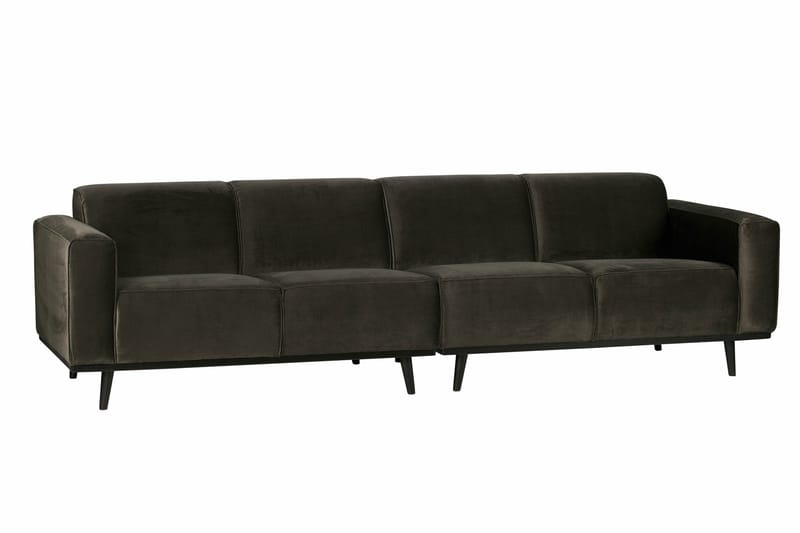 Fløyelssofa Nowell 4-seter - Grønn - Møbler - Sofaer - Fløyelssofaer