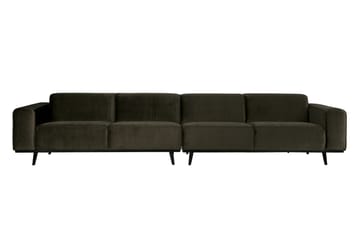Fløyelssofa Nowell 4-seter - Grønn - Møbler - Sofaer - Fløyelssofaer