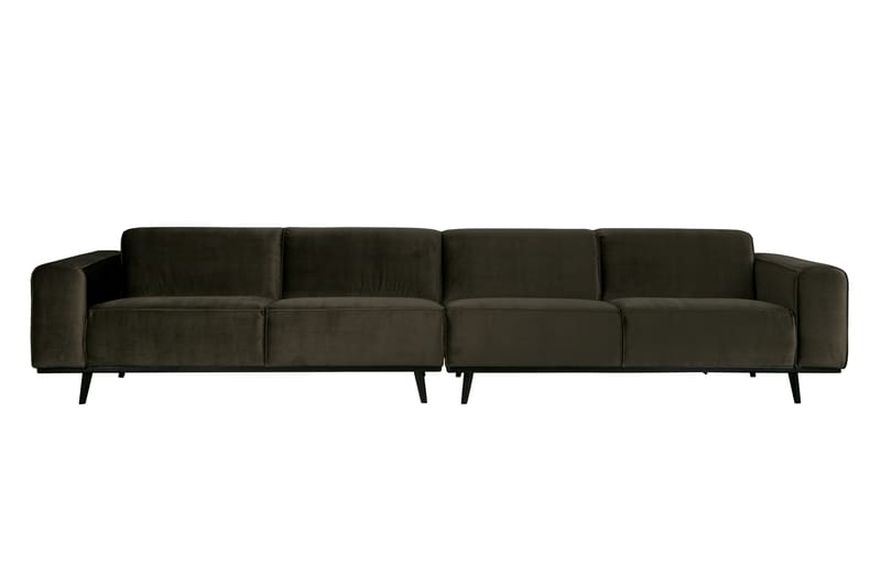 Fløyelssofa Nowell 4-seter - Grønn - Møbler - Sofaer - Fløyelssofaer